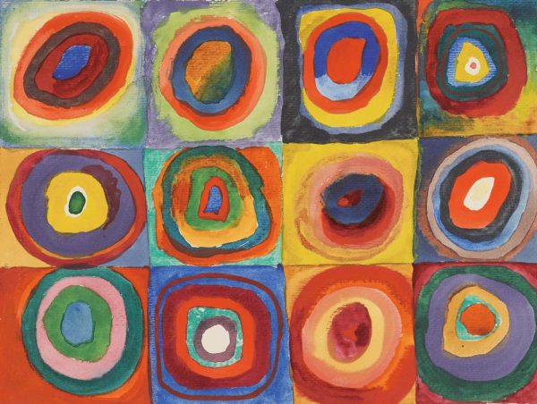 Color Study, Squares with Concentric Rings